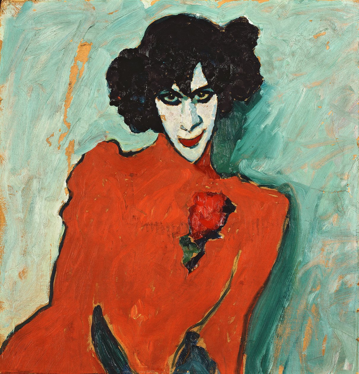 Portræt af danseren Aleksandr Sakharov af Alexej von Jawlensky