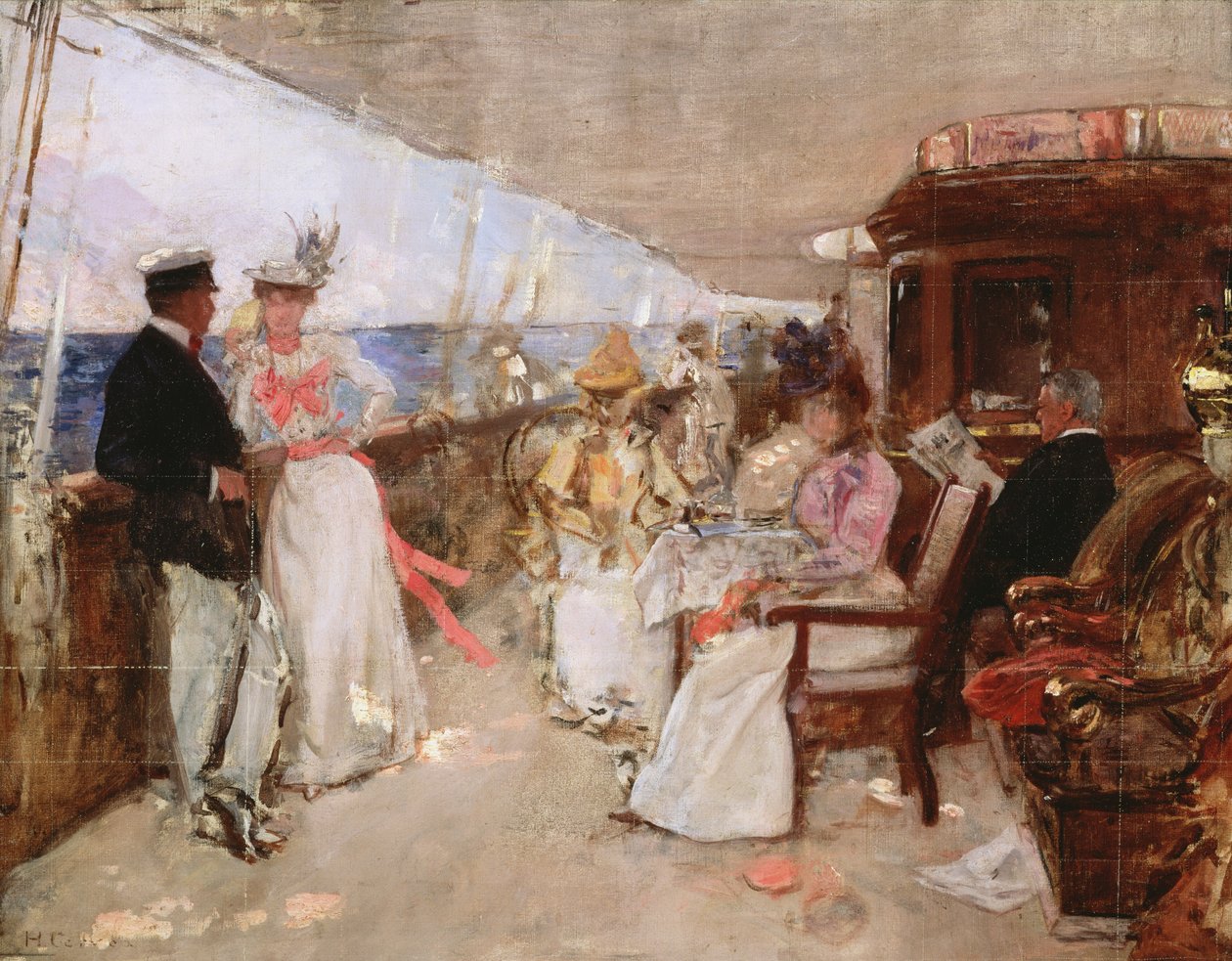 Yachting in the Archipelago, ca. 1898 (skitse) af Henri Gervex