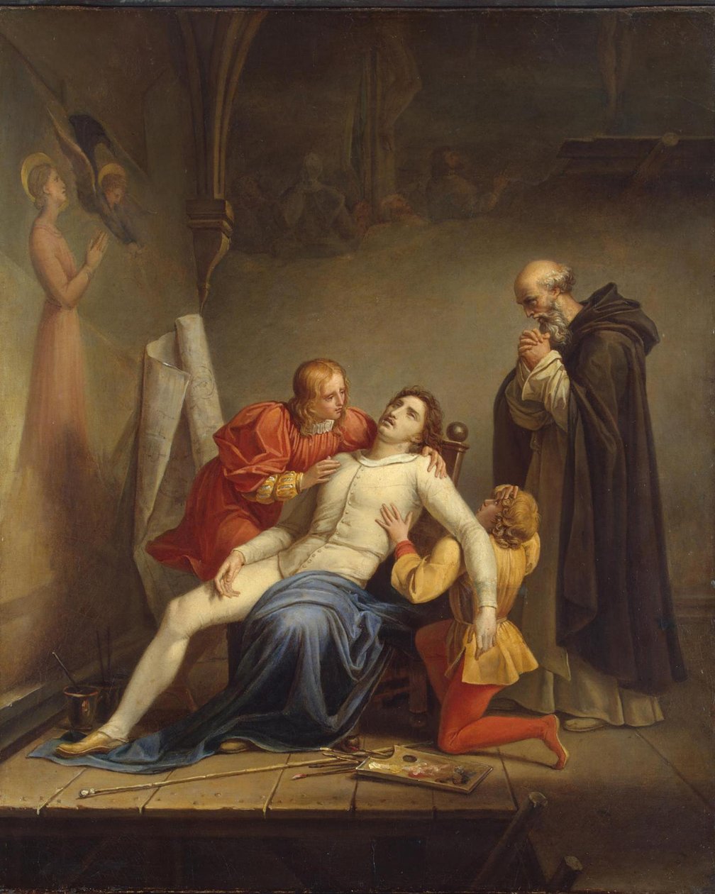 Masaccios død, ca. 1817 af Louis Charles Auguste Couder