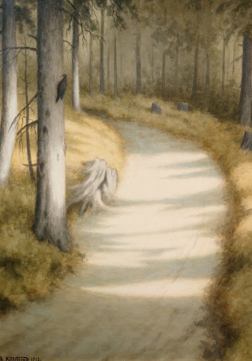 Spætte af Theodor Kittelsen