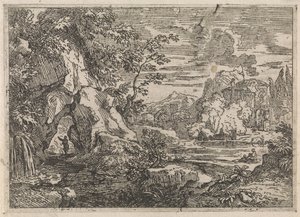 Vej gennem en sten Arkadiske landskaber (serietitel) af Abraham Genoels