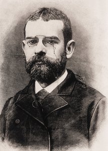 CLARIN, Leopoldo Alas y Urena, også kaldet (1852-1901). Spansk forfatter. Gravering af Artist Unknown