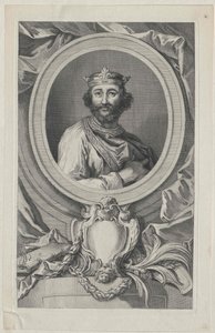 Kongen af England Edward I (print) af Artist Unknown