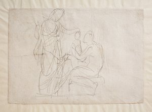 Prometheus og Minerva, af Bertel Thorvaldsen