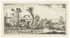 Gård på en kanal nær Haarlem Landskaber (serietitel)