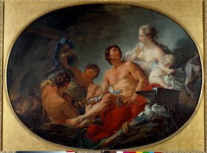Vulkanmaleriets smedeværk af Francois Boucher (1703-1770) 1747 søn. 0,94x1,27m af François Boucher