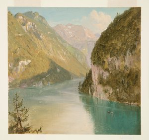 Koenigssee, Bayern af Frederic Edwin Church