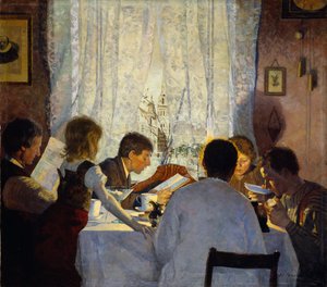 Morgenmad II. Kunstnerens familie