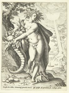 Jorden (Terra) af Hendrick Goltzius