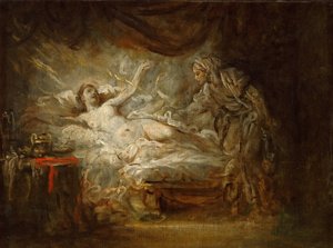 Jupiter og Aegina af Jean Baptiste Greuze