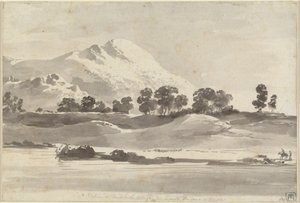 Mount Cairo fra den anden side af Melfa-floden af Jean Jacques de Boissieu
