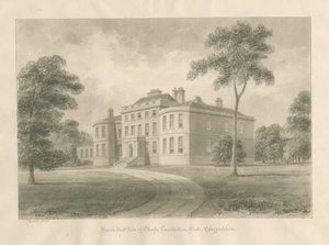 Thorpe Constantine Hall: sepia vask tegning, 1848 af John Buckler