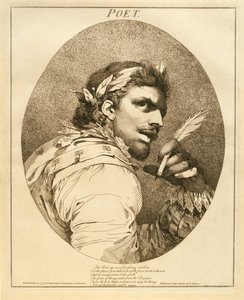 Digter, fra en skærsommernatsdrøm, 5. akt, scene I, 1775 af John Hamilton Mortimer