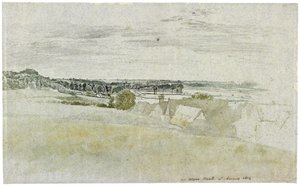 Udsigt over Amwell Hill, nær Ware, i Hertfordshire, 1814. Af John Linnell af John Linnell