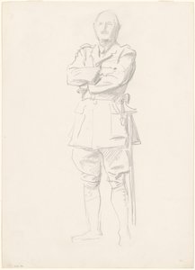 Studie af general Louis Botha for "General Officers of World War I" af John Singer Sargent