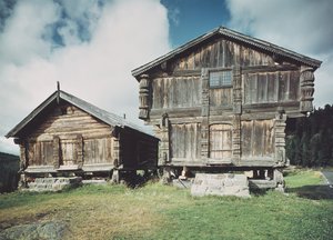Bondehuse, bygget c.1712 af Norwegian School