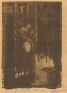 Kvinde med vase La femme au vase, 1894. af Paul Albert Besnard