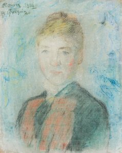 Fransk:  Mlle S. Manthey, Portrait de Sophie Margrethe Manthey Mlle S. Manthey af Paul Gauguin