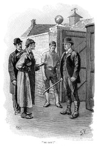 The Adventure of Silver Blaze, Holmes afhører en mistænkt af Sidney Paget