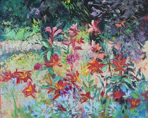 Lily Garden af Sylvia Paul