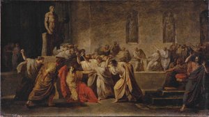 Julius Cæsars død af Vincenzo Camuccini