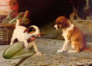 Uncorking the Bottle, 1887 (en af et par)