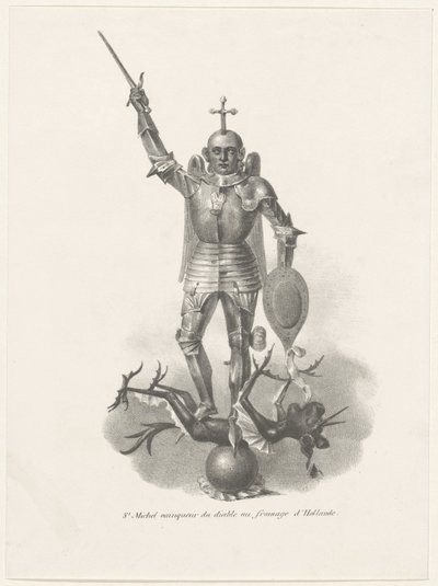 Sankt Michael erobrer djævelen med hollandsk ost, 1830 St. Michel vainqueur du diable au fromage d