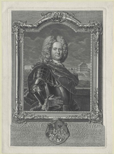 Johann Konrad baron Seutter-Loetzen af Artist Unknown
