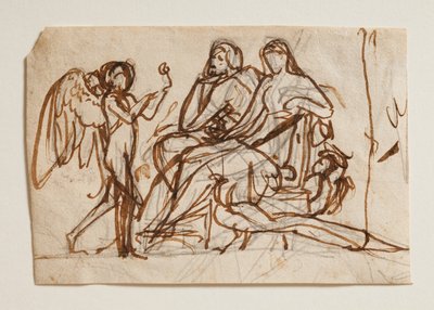 Amor bringer rosen til Jupiter og Juno af Bertel Thorvaldsen