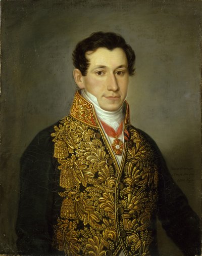 Portræt af Grigory Mitusov 1795-1871, 1826 af Dmitri Grigorievich Levitsky