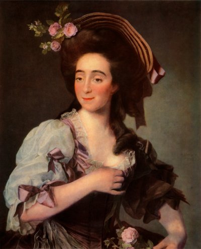 Portræt af Anna Davie Bernuzzi, 1782, 1965. af Dmitri Grigorievich Levitsky