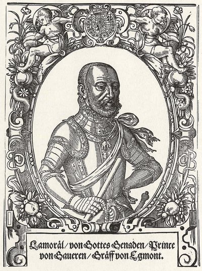 Portræt af Lamoral, greve af Egmont, prins af Gavere, anden halvdel af det 16. årh. af German Master