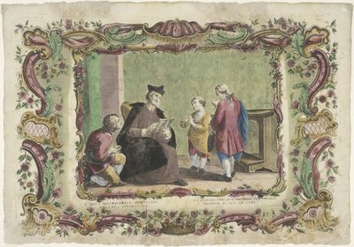 Undervisning af uvidende II opus misericordiae spiritualis / La segunda obra de misericordia spiritual (...) (titel på objektet) The Spiritual Works of Mercy (serietitel) af Giovanni Volpato