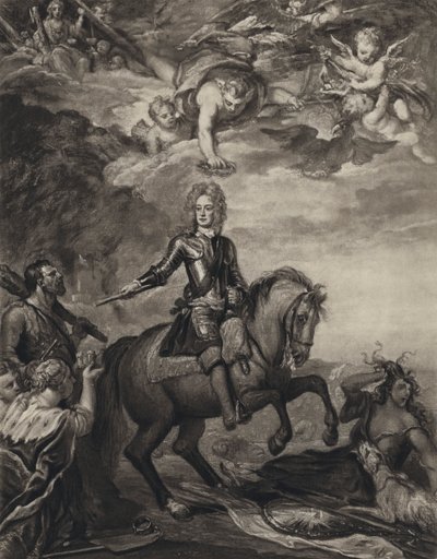 John Churchill, hertug af Marlborough (litho) af Godfrey (after) Kneller