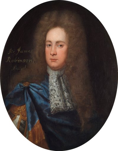 Sir John Robinson af Godfrey (after) Kneller