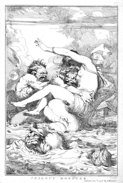 Jaloux Monster, 1778 af John Hamilton Mortimer
