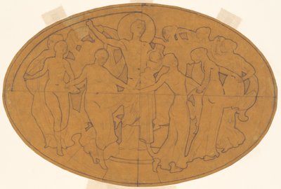 Studie til "Apollo og muserne" af John Singer Sargent
