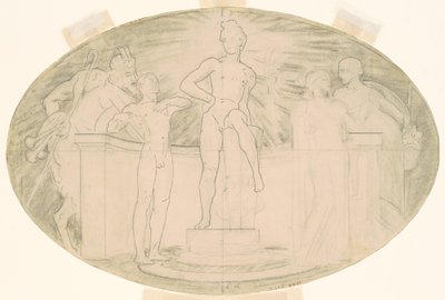 Studie for klassisk og romantisk kunst, ca. 1921. af John Singer Sargent