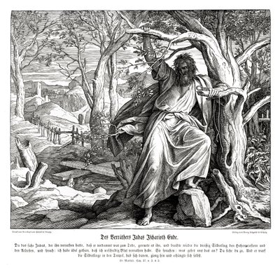Judas Iskariots død, Matthæusevangeliet af Julius Schnorr von Carolsfeld
