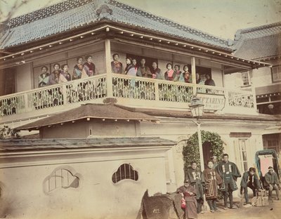 [Geisha House] af Kusakabe Kimbei
