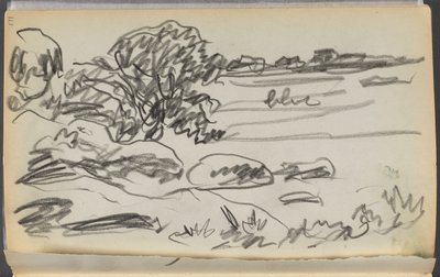 Skitsebog - The Granite Shore Hotel, Rockport, side 171: Landskab af Maurice Prendergast