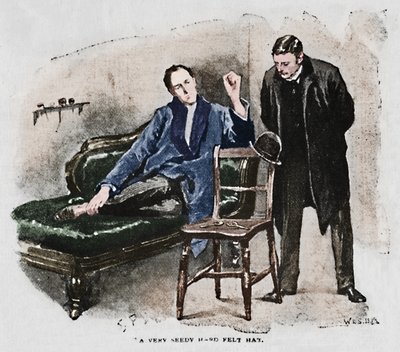 En meget snusket hård filthat, 1892 af Sidney Paget