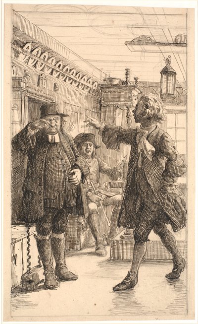 Erasmus Montanus beviser, at Per Degn er en hane af Wilhelm Marstrand