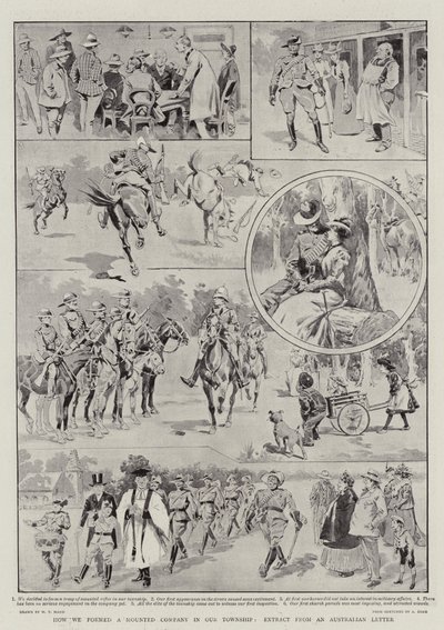 Hvordan vi dannede et rytterkompagni i vores bydel, uddrag af et australsk brev af William T. Maud