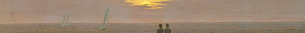 Månen stiger over havet (Caspar David Friedrich)